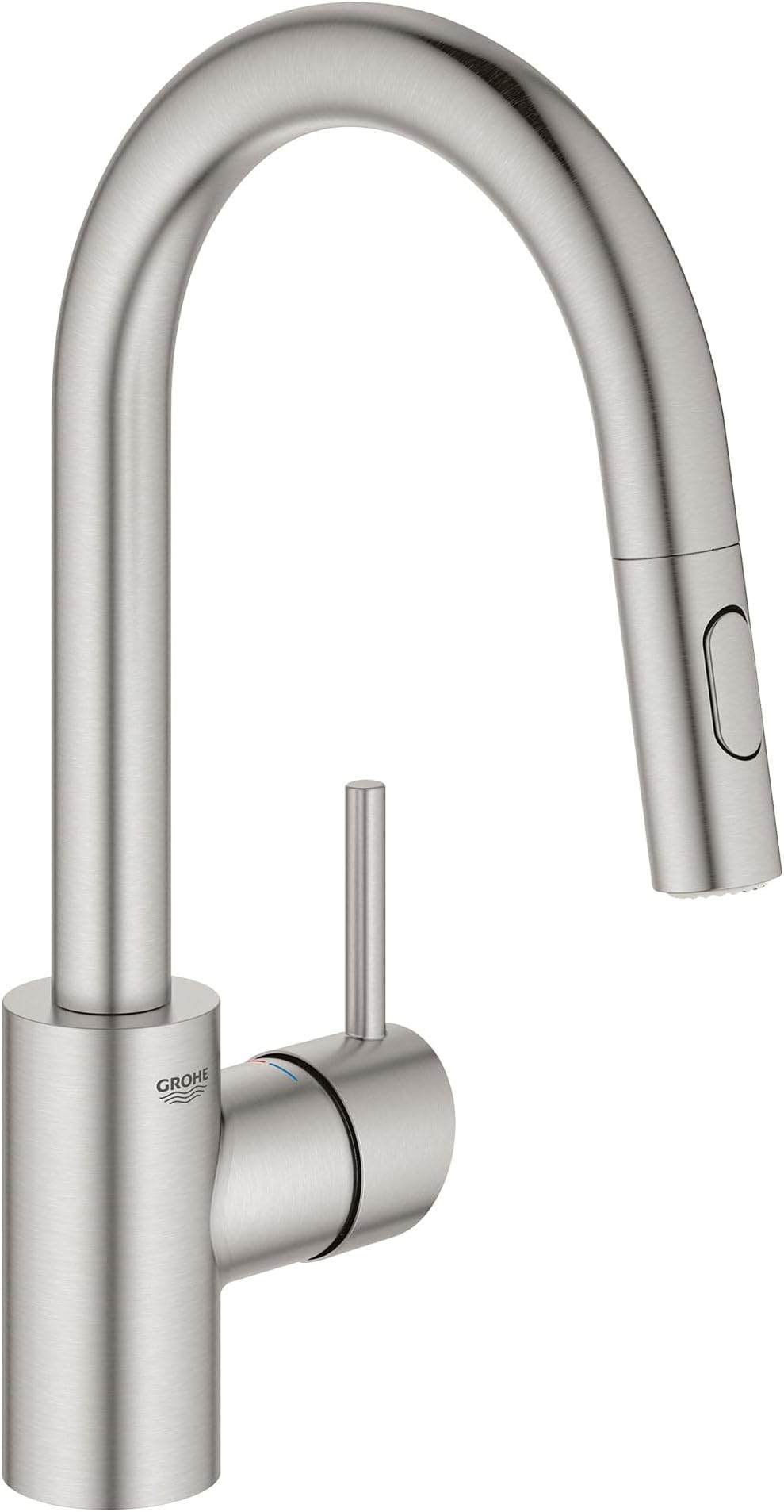 GROHE 31479DC1 Concetto Pull-down Bar Kitchen Faucet with sprayer Supersteel (Stainless Steel)