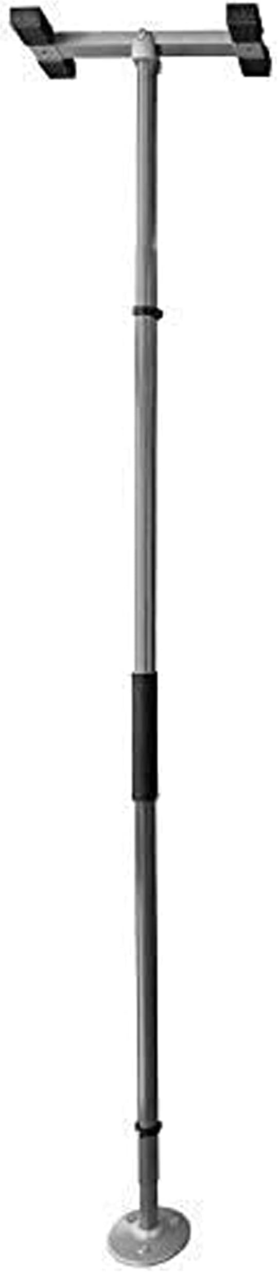 Sure Stand Straight Pole, Elderly Tension Mounted Floor to Ceiling Transfer Pole, Bathroom Safety Assist Grab Bar and Stability Rail, Graphite