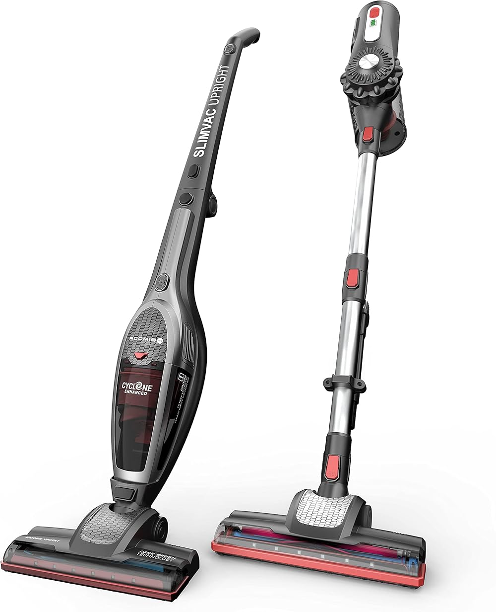 Roomie Tec Upright Cordless Vacuum Cleaner,2 in 1 Handheld Vacuum “Vincent” Bundle with Stick Vacuum Cleaner “Dylon”，Stainless Steel Filter, HEPA Filter, Designed for Floor, Carpet, and Pet Hair