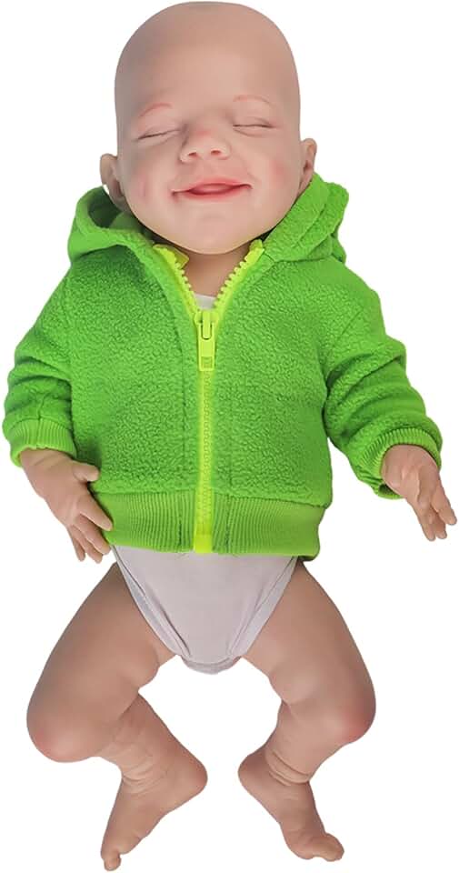 18Inch Soft Reborn Baby Girl Dolls Silicone Full Body, Real Life Newborn Baby Advanced Painted Gifts for Kids Age 3+(#03)