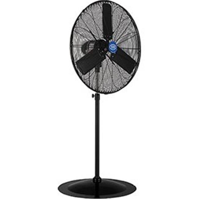 Outdoor Oscillating Pedestal Fan, 30 in. Dia., 0.3 HP 8400CFM - Black