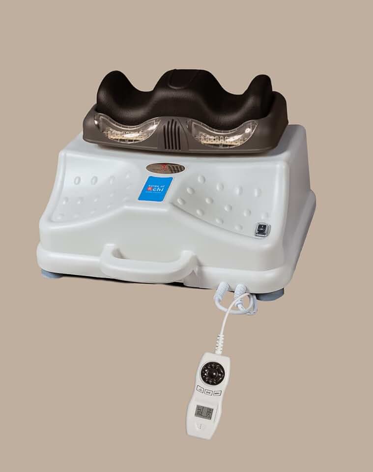 Exerciser Mark 4, Chi Swing Machine with Far Infra Red heating and Vibration Massage functions, Heavy-Duty Motor, Variable Speeds, 3 preset programs & manual mode; comfortable padding