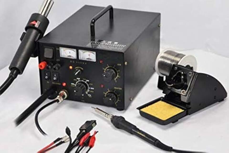 GOWE 220V Repairing System Repair Rework Station Soldering Iron Heat Gun