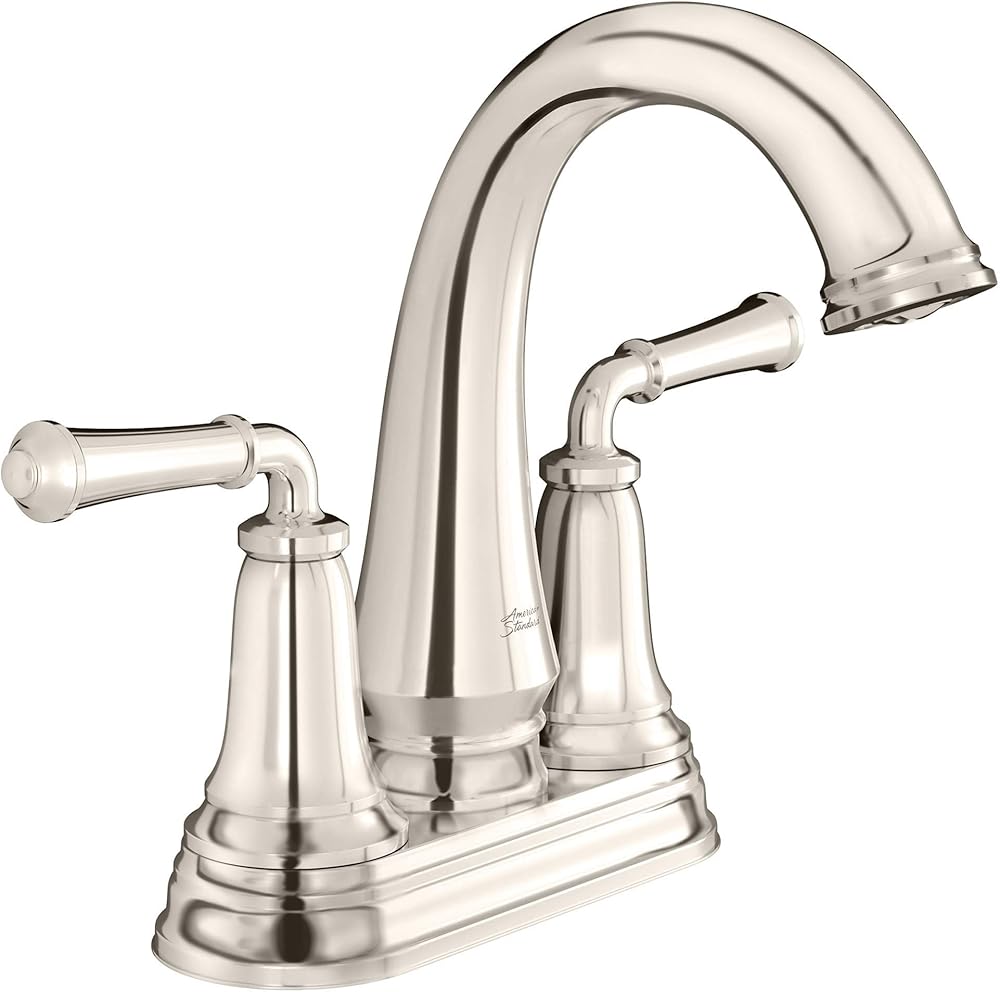 American Standard 7052207.013, Delancey 4-Inch Centerset 2-Handle Bathroom Faucet 1.2GPM, Polished Nickel