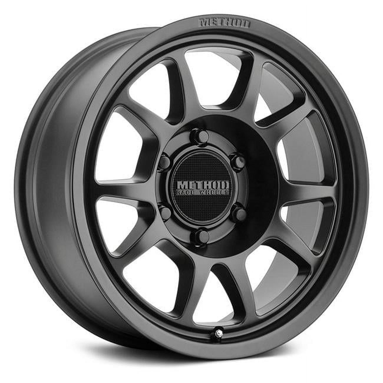17 x 8.5 in. Matte Black Wheel, 0 mm Offset - 5 x 5 in. Bolt Pattern