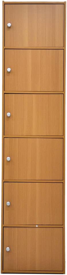 Home Basics SS42226 6 Cube Cabinet, Beech