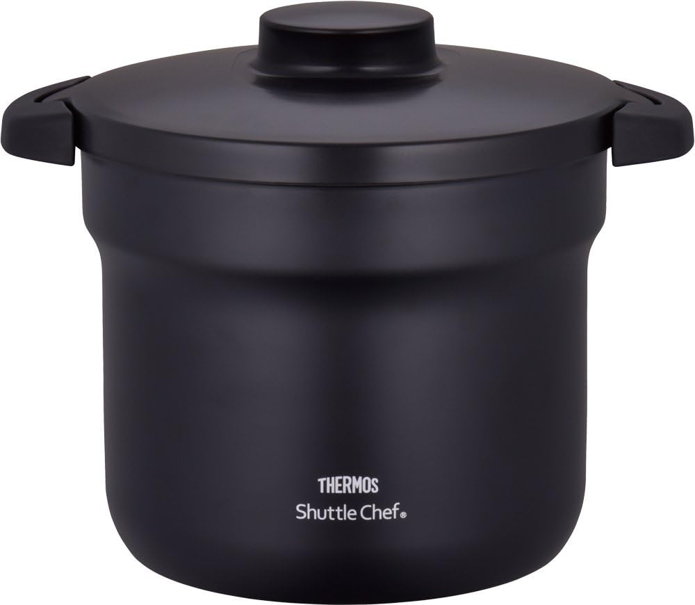 Thermos Vacuum Warm Cooker Shuttle Chef KBJ-4500 BK (Black)【Japan Domestic Genuine Products】