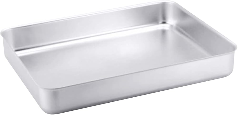 Baking Sheets Nonstick Aluminium Baking Pans Bakeware Trays for Oven Cooking Serving,470x356x70mm