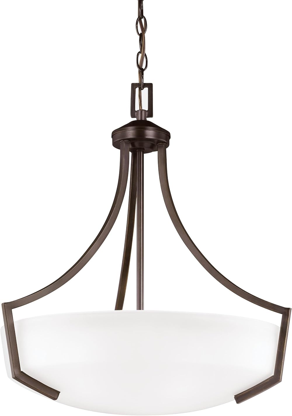 Generation Lighting 6624503EN3-710 Hanford Medium Three - Light Pendant Hanging Modern Fixture, Bronze