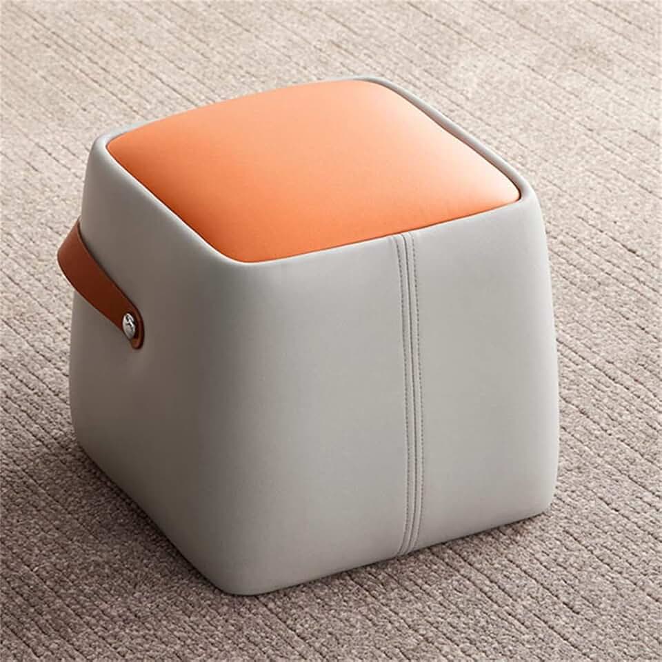 Technology Fabric Sofa Stool Home Bedroom Living Room Soft Stool Low Stool Shoe Changing Stool Put Legs Resting Feet