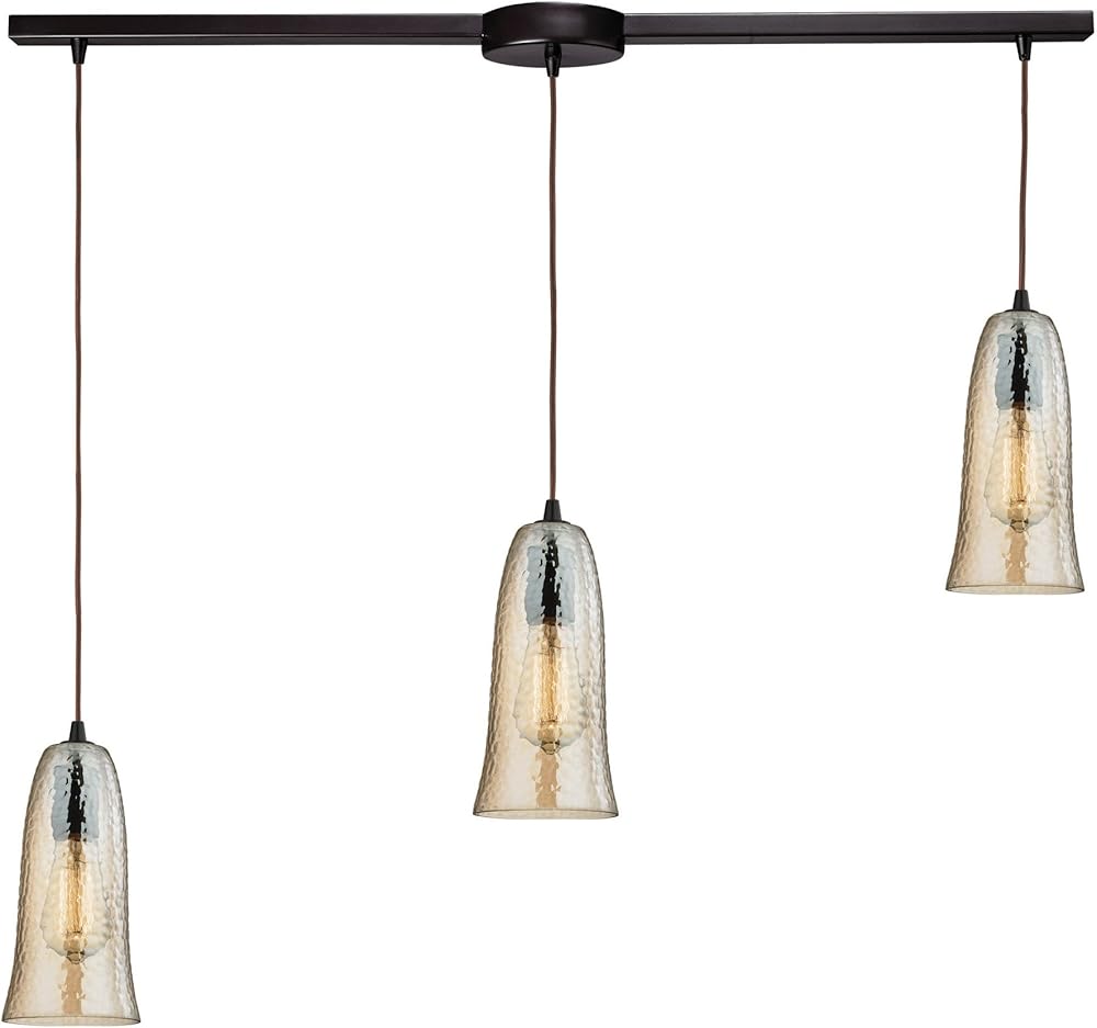 10431/3L-HAMP Pendant Light, Oil Rubbed Bronze