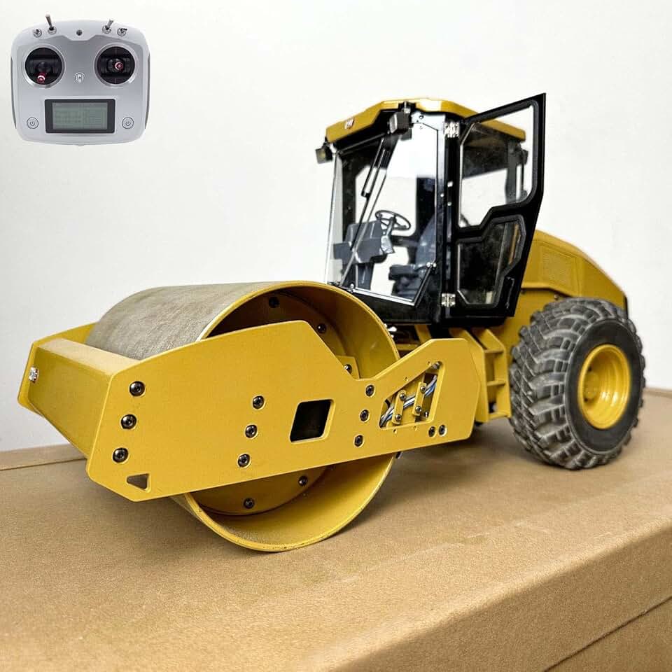 1/12 Metal Remote Control Road Roller CS11 RC Engineering Vehicles Car Models