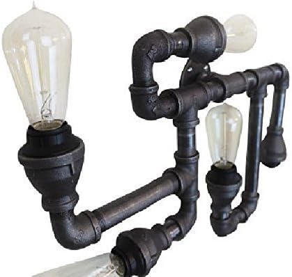 Industrial Pipe Lighting, Wall Sconce light - Vintage Edison bulbs Steampunk Electric wall sconce light fixture, steampunk lighting