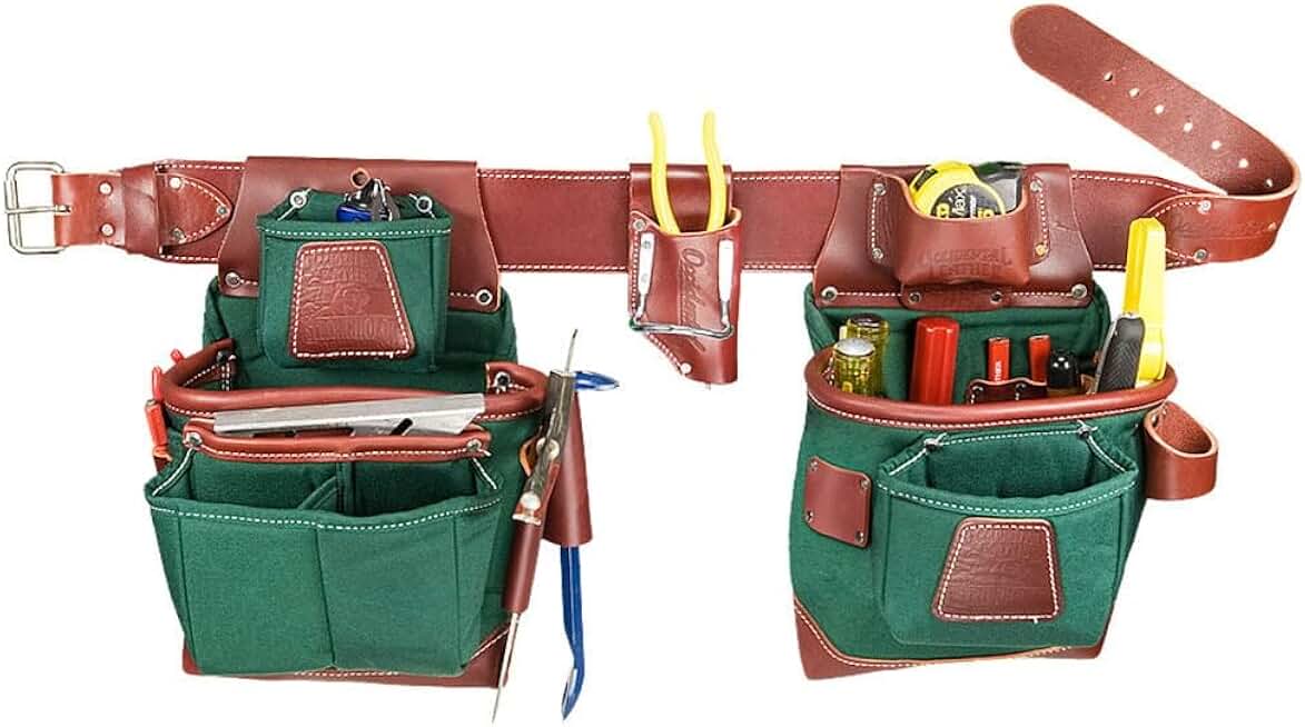 Occidental Leather 8585 SM Heritage FatLip Tool Bag Set,Small