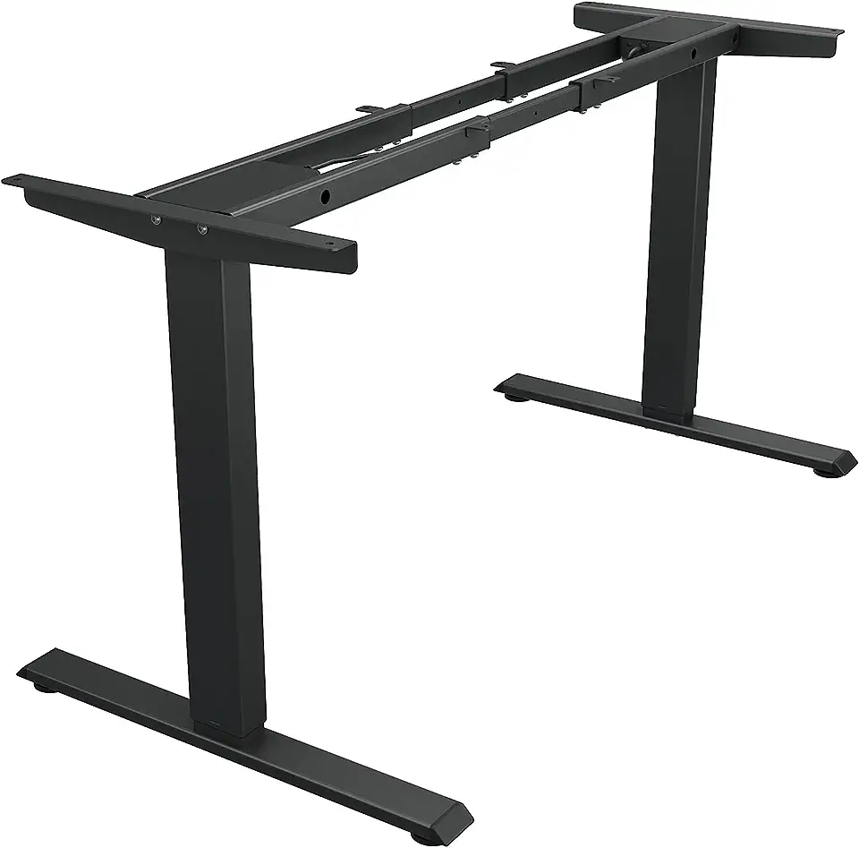 TOPSKY Dual Motor Electric Adjustable Standing Computer Desk for Home and Office (Black Frame only)