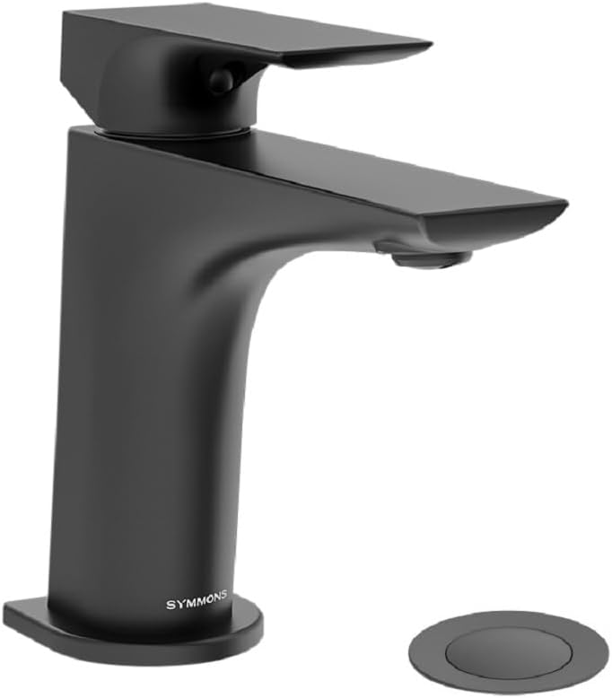 Verity Single-Hole Single-Handle Bathroom Faucet with Push Pop Drain (1.0 GPM)