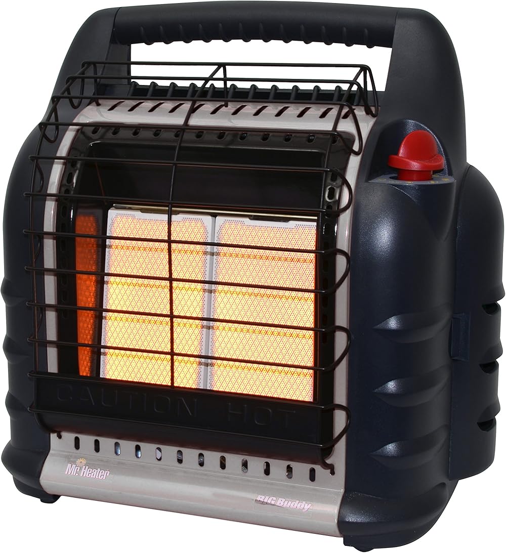Mr. Heater F274830 MH18BRV Big Buddy Grey Indoor-Safe Portable RV Propane Heater (4,000 , 9,000 and 18,000 BTU)