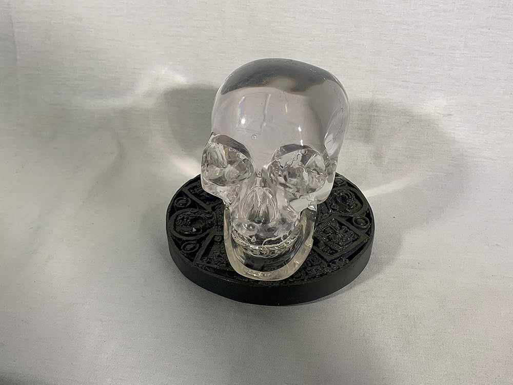 Mitchell Hedges Crystal Skull, Signed, Numbered with Jungle Plaque and Free Book