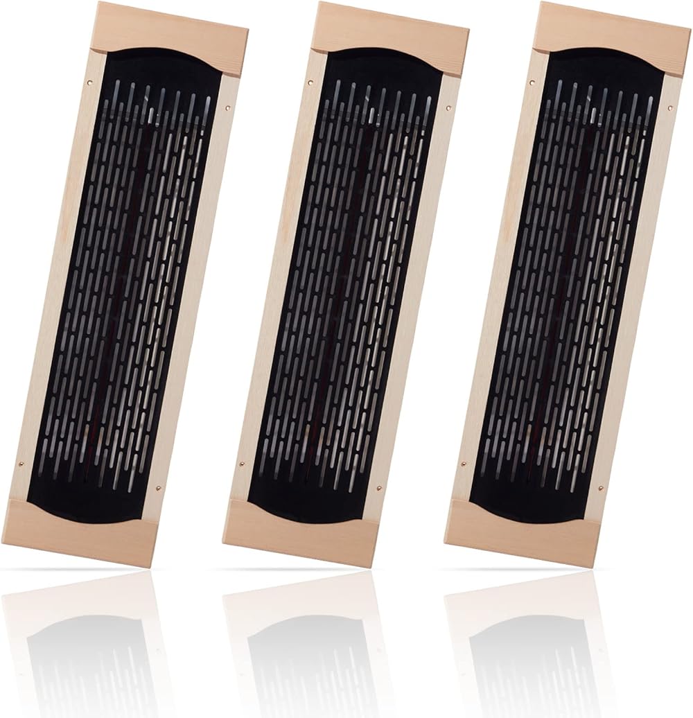 3Pcs Full Far Infrared Carbon Fiber Glass Red Light Heater Tube, Infrared Sauna Heater Tube Sauna Accessories, 220V Heater, Infrared Suana Heating Tube for Wooden Indoor/Outdoor Sauna (220V)