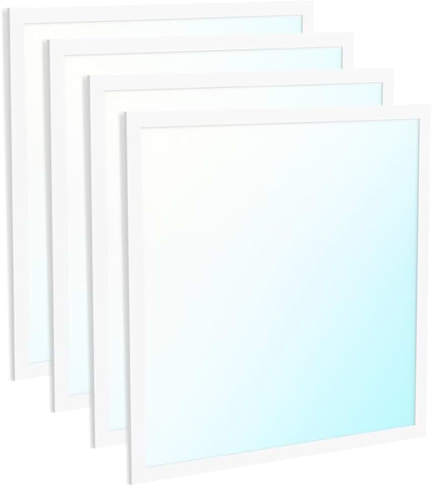 Sunco 4 Pack 2x2 LED Flat Panel Light, Dual Selectable CCT 4000K/5000K/6000K & Wattage 30W/35W/40W, 4000/4500/5000 Lumens, Dimmable 0-10V, Back-Lit Troffer Replacement Light Fixture ETL