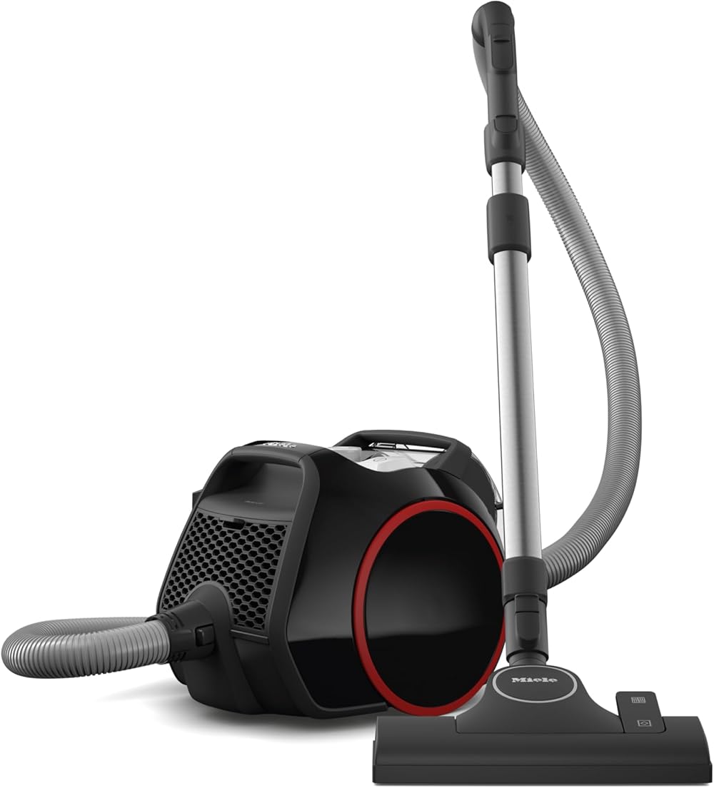 Miele Boost CX1 Canister Vacuum, Black/Red