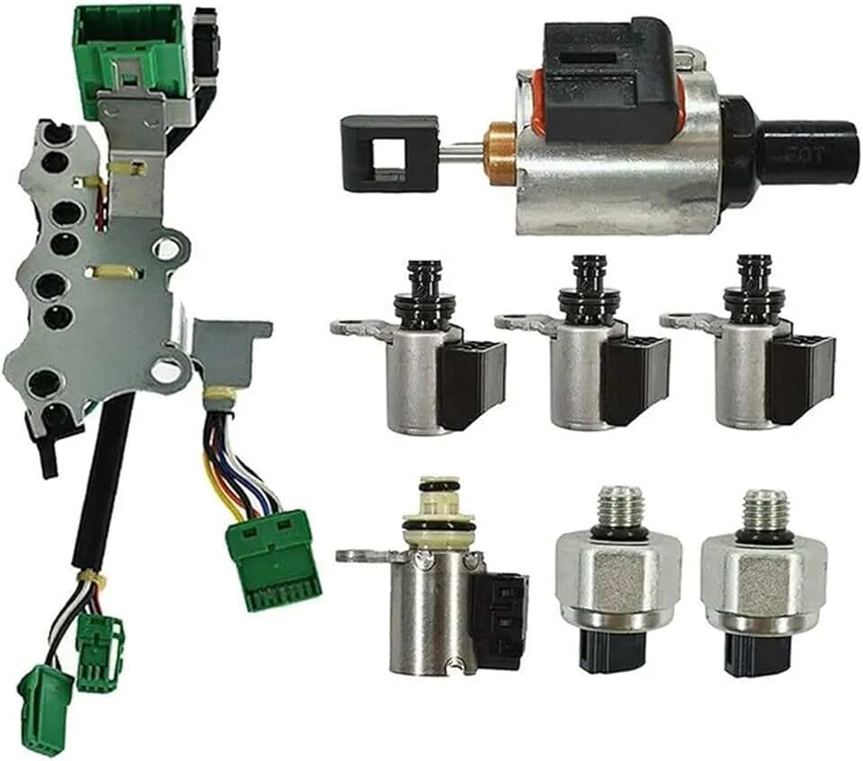 GrAles 33446-JF011 JF011E RE0F10A F1CJA CVT Transmission Valve Body Solenoids Kit Compatible with Nissan Altima Sentra Compatible with Dodge L4 2.0L 2.5L Engine