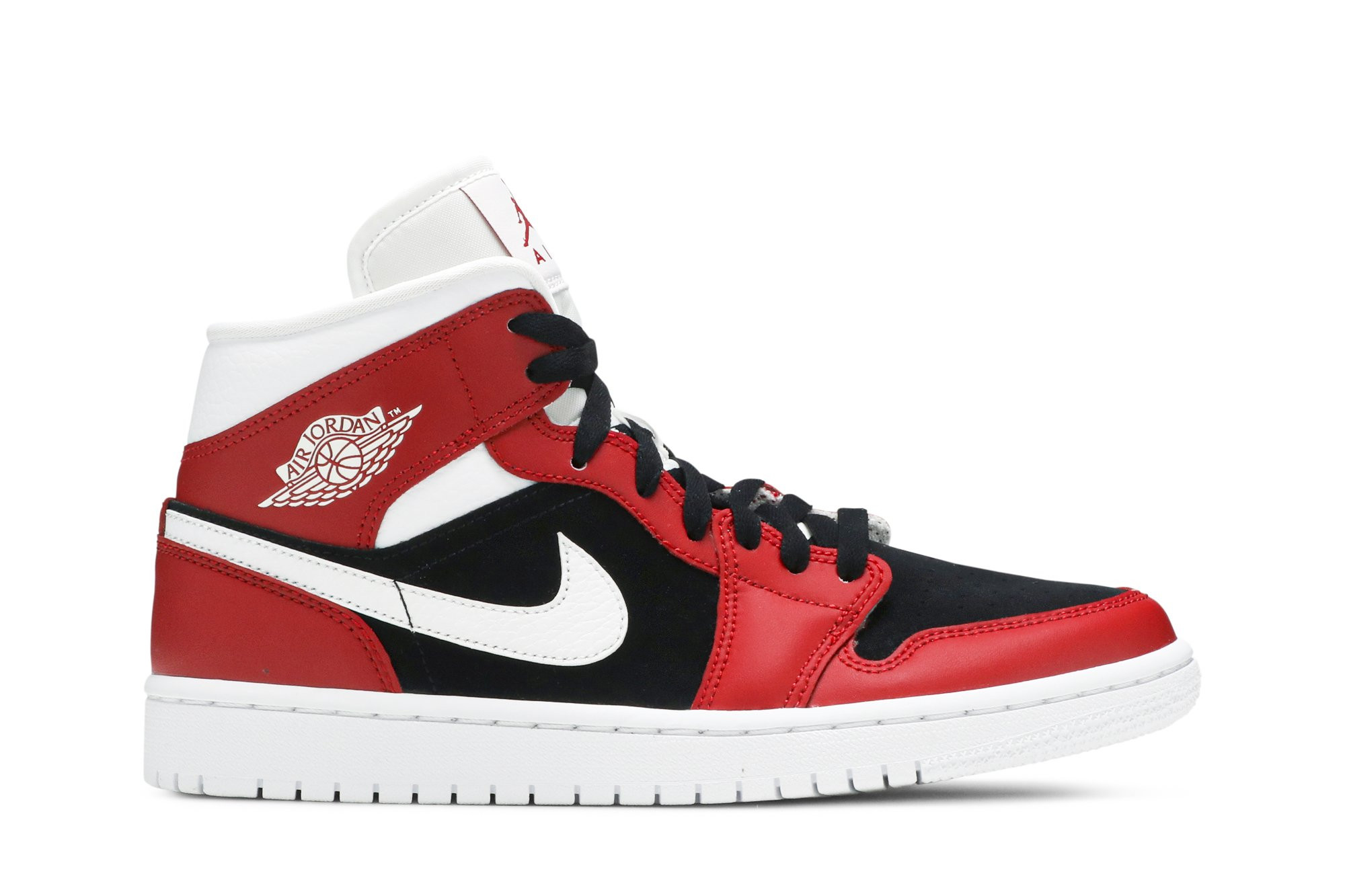 Wmns Air Jordan 1 Mid 'Gym Red Black' BQ6472-601