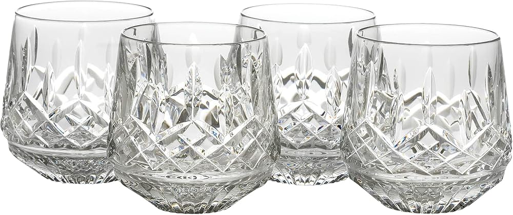 Waterford Crystal Lismore 9oz Old Fashioned Glasses, Set of 4
