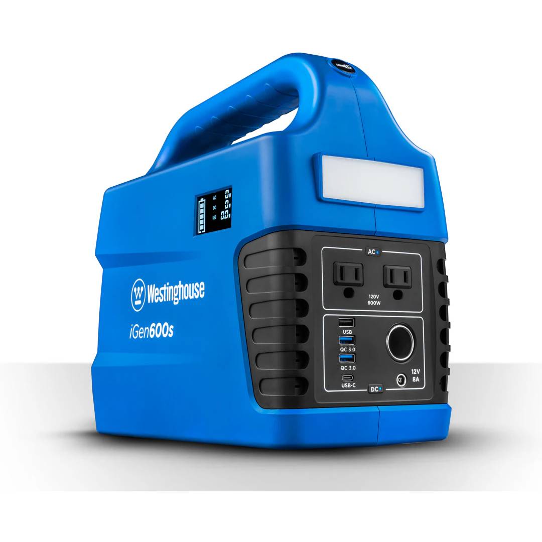 Westinghouse 600-Rated/1200-Peak Watt Camping/RV Power Station 600-Watt Portable Power Station