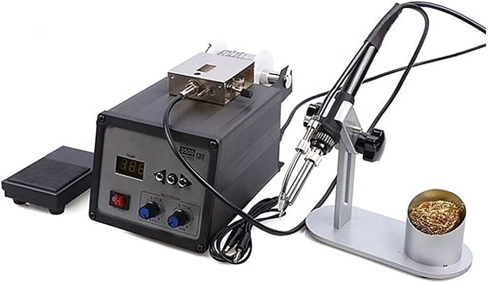 ATO 120W Digital Soldering Station, 110V, Automatic Tin-Free Lead-Free Soldering Station, with Big Digital Lcd Display, Adjustable Tin Speed and Time