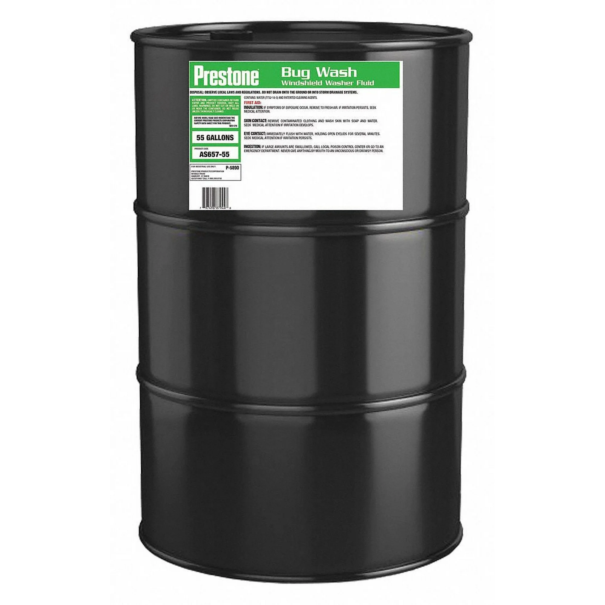 Prestone Windshield Washer,55 gal. Size,Drum  AS657-55