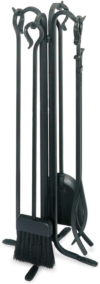 Pilgrim Home and Hearth 18003 Forged Hearth Fireplace Tool Set, 28