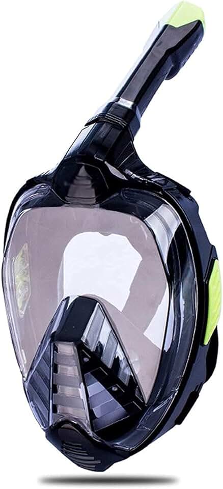 Diving mask Snorkelling Mask Full Face Scuba Diving Mask New Anti Fog with Mount Underwater Wide View Snorkel Swimming Mask for Adult Youth Masks(Yellow)