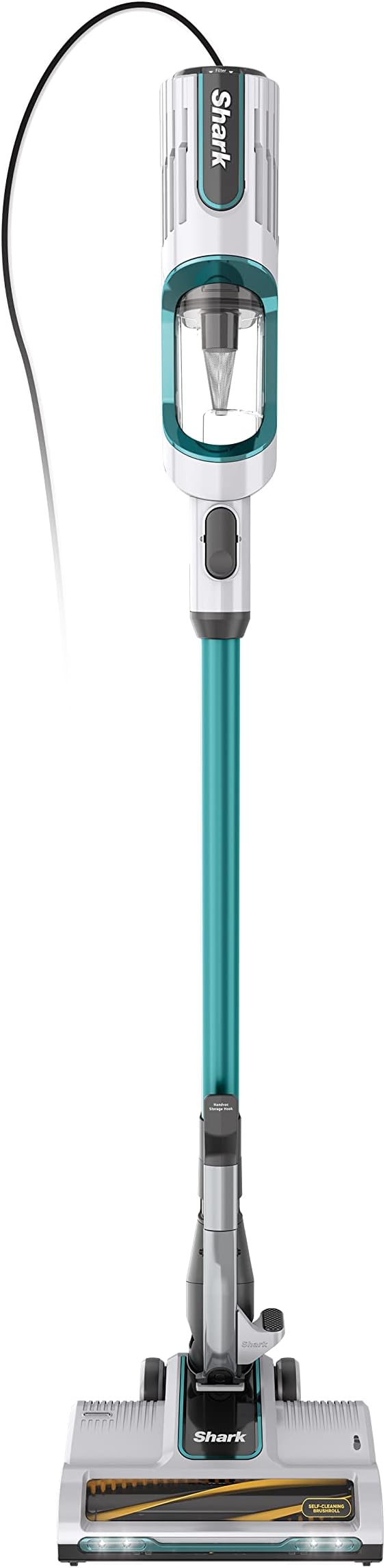 Shark HZ251 Ultralight Corded Stick Self-Cleaning Brushroll, Perfect, Converts to Hand Vacuum, LED Headlights, - Pet Crevice & Upholstery Tools, Teal.32 Quarts Capacity