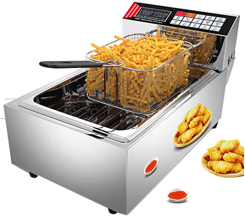 Intelligent full-automatic single-cylinder large-capacity fried chicken equipment of electric frying pan French fries machine in electric frying shop and home fryer
