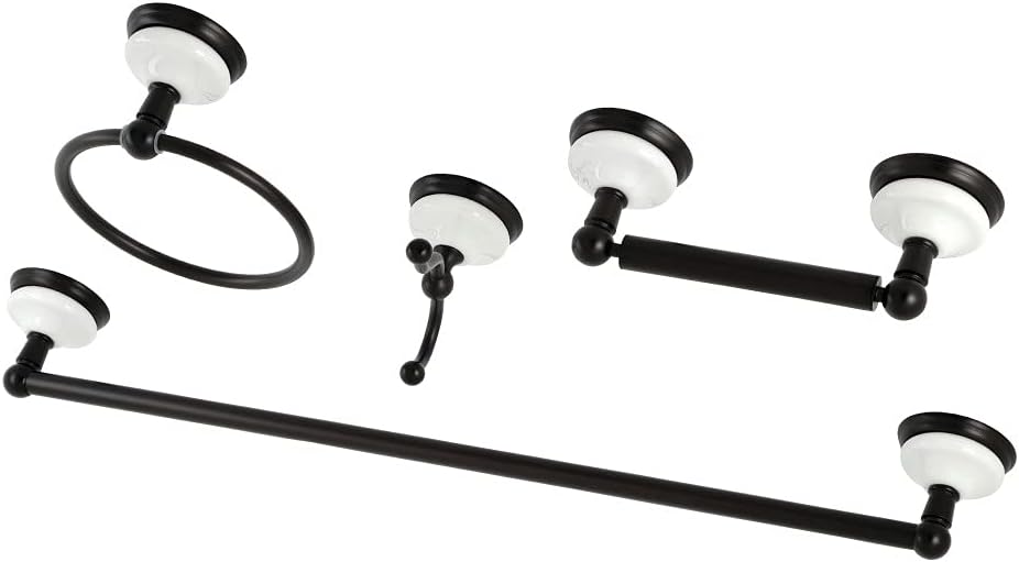 Kingston Brass BAK1111478ORB Victorian 4-Piece Bathroom Hardware, Oil Rubbed Bronze