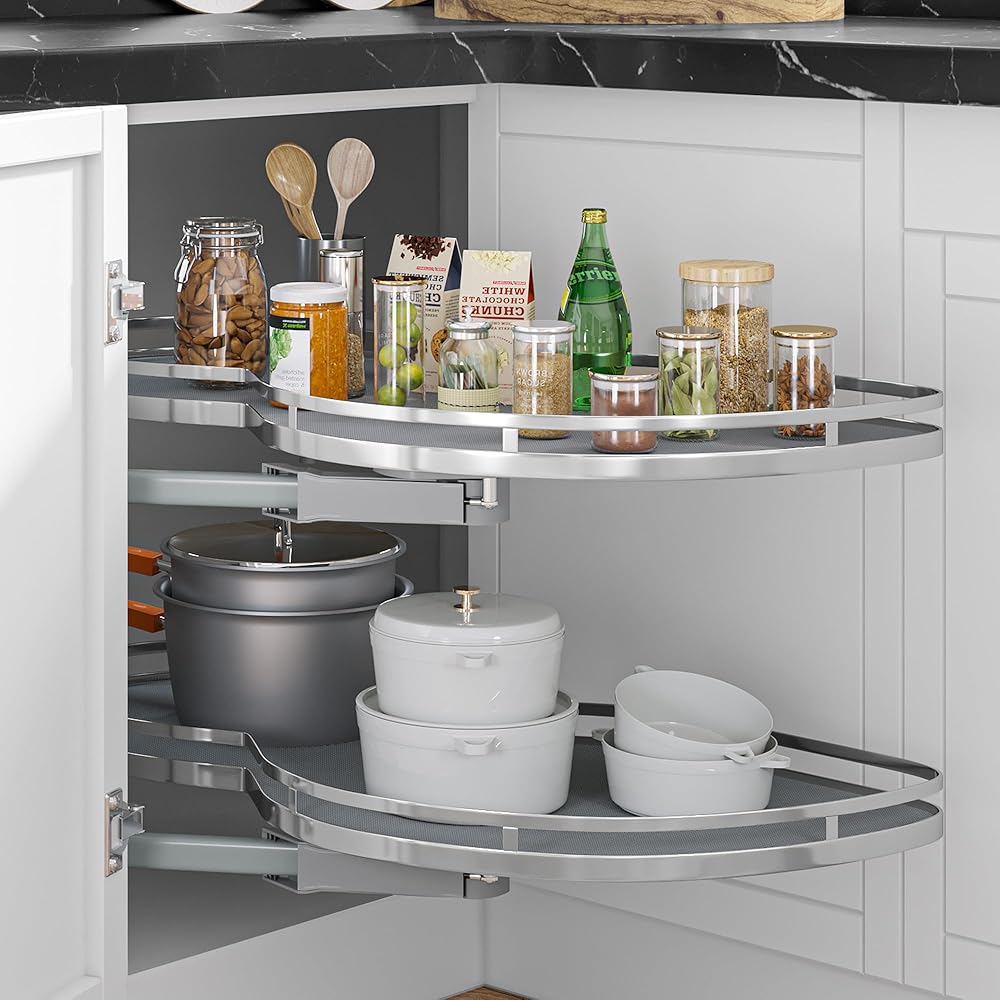 YITAHOME Swing Left Blind Corner Kitchen Cabinet Pull Out Organizer for 36