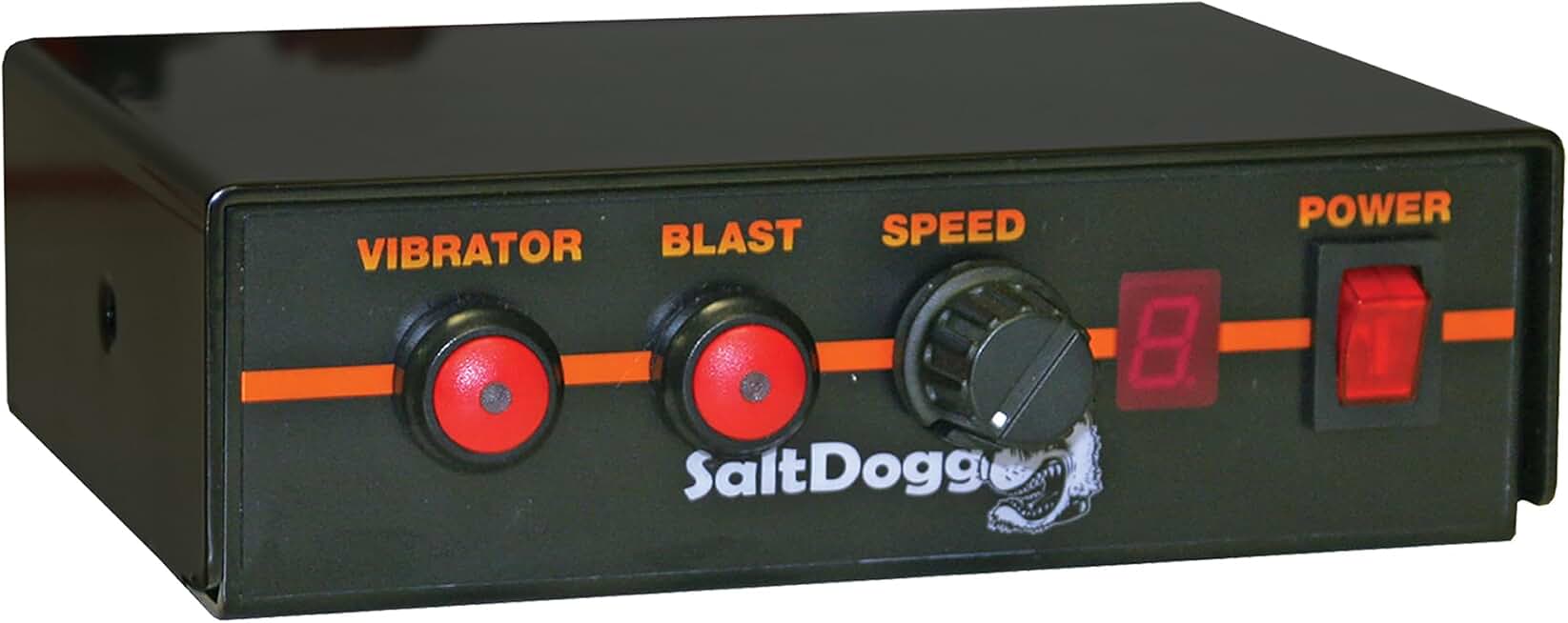 Buyers Products SaltDogg 3011864 Variable Speed Replacement Controller W/ Vibrator Switch for TGS Series Tailgate Salt Spreaders, Auger & Spinner Control, Salt Spreader Truck Accessories , Black