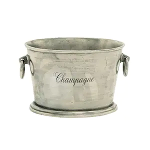 Litton Lane Silver Aluminum Champagne Ice Bucket
