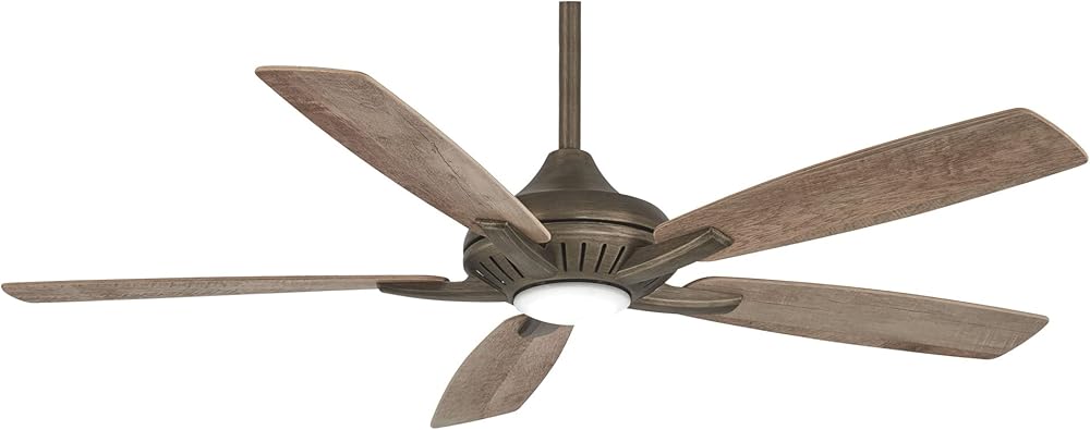 F1000-HBZ Dyno 52 Inch Indoor Ceiling Fan with Integrated LED 16W Dimmable Light in Heirloom Bronze Finish