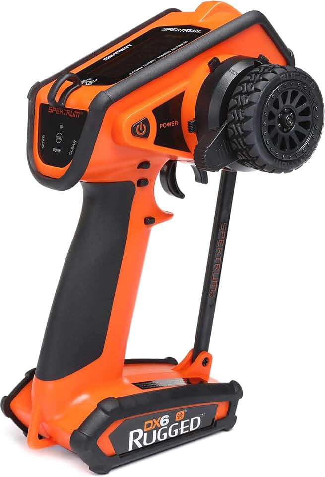 Spektrum DX6 Rugged 6 Channel DSMR Transmitter Only, Orange, SPMR6215O