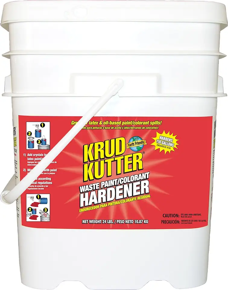 Krud Kutter PH1101 Odorless Waste Paint/Colorant Hardener, 5 Gallon, Clear