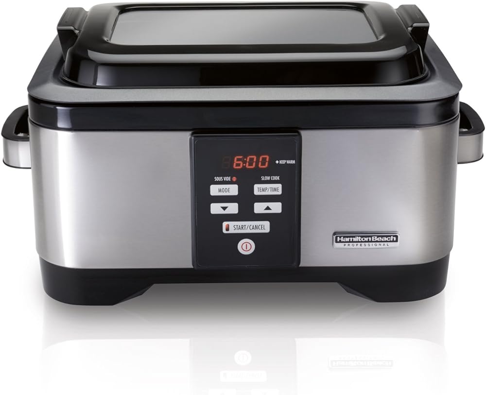 Professional Sous Vide Water Oven & Slow Cooker, 6 Quart Programmable, Stainless Steel (33970)