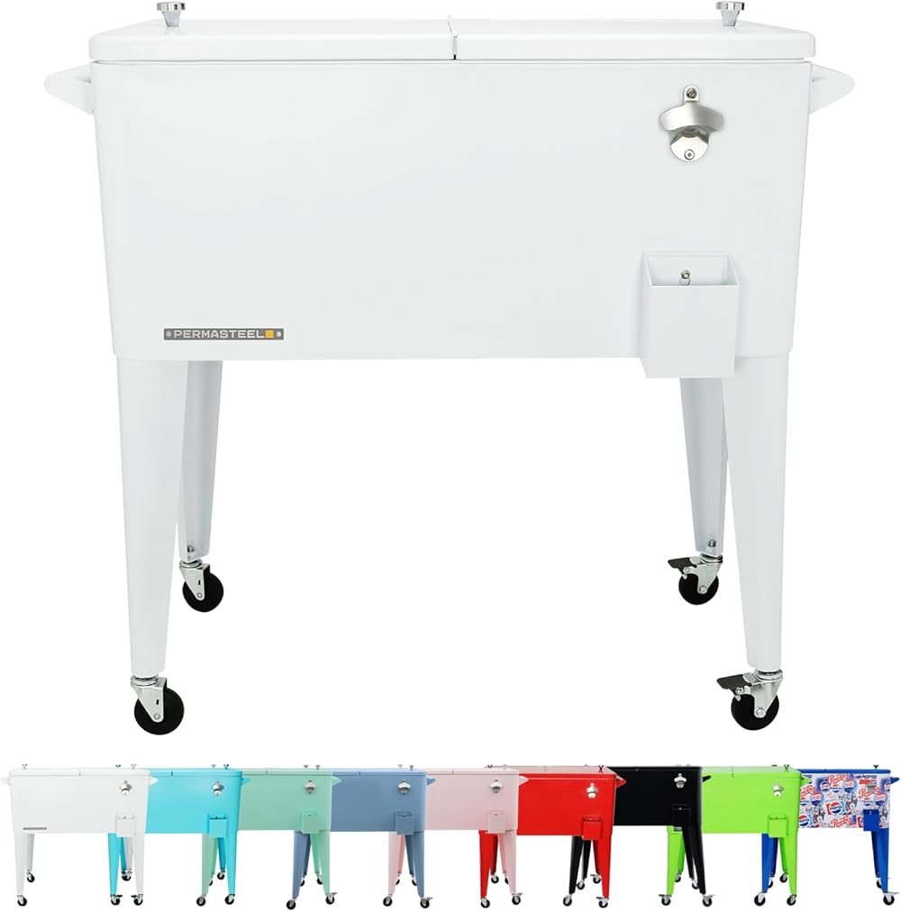 Permasteel 80-Quart Patio Cooler