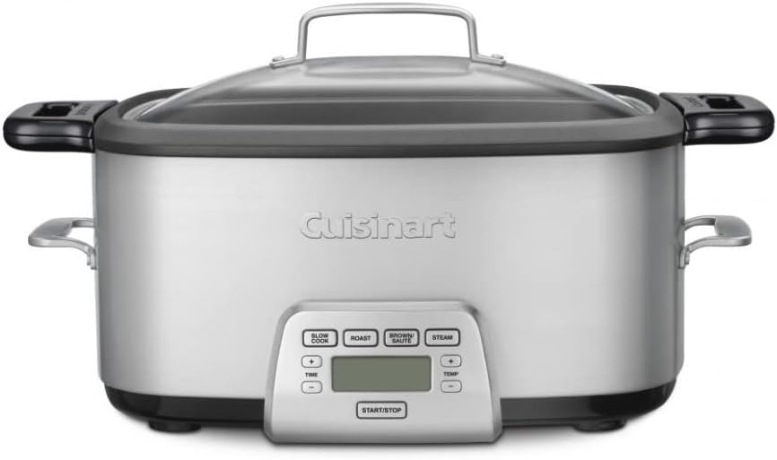 MSC-800 7-Quart 4-in-1 Cook Central Multicooker, Stainless Steel/Black