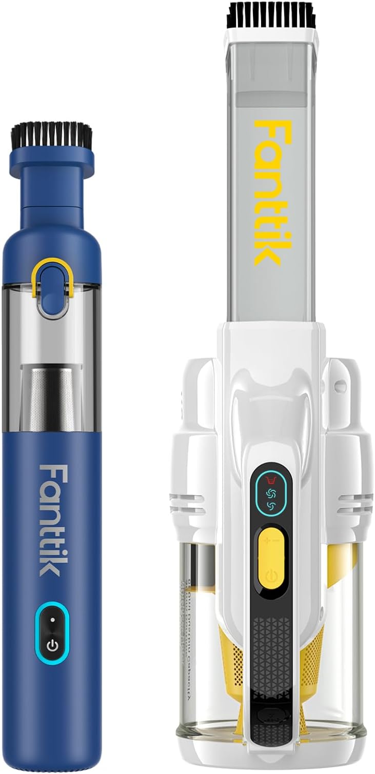Fanttik V8 Mate Cordless Car Vacuum and V9 Handheld Vacuum Cleaner