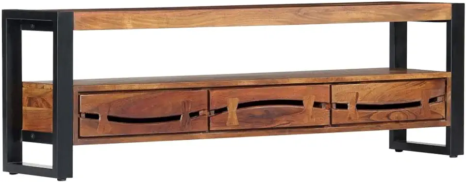 TV Cabinet,TV Table,Rustic TV Stand,Media Cabinet,Industrial Contemporary TV Cabinet, TV Desk Storage Rack,TV Stand with Drawers, 55.1