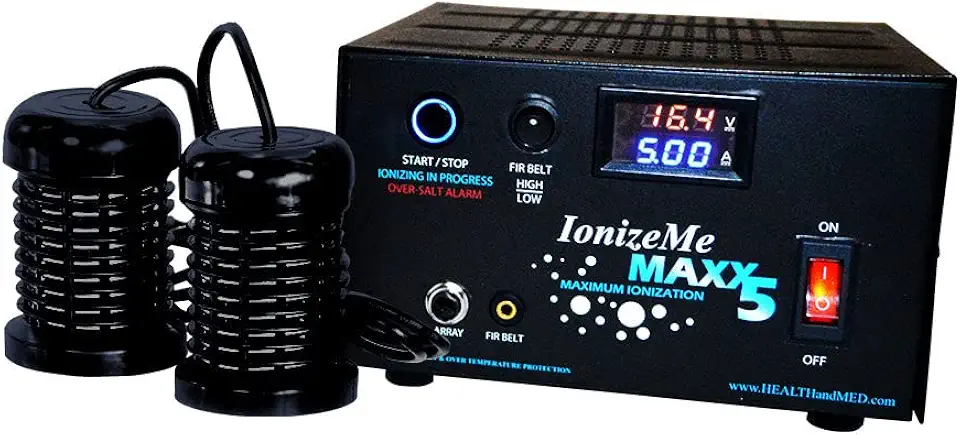 HEALTHandMED IonizeMe Maxx 5 - Most Powerful 5 Amperes / 20 Volts Heavy Duty Ionic foot bath detox machine (Basic Package) with 5 Year Warranty and Detox Expert Phone Consultation | Made in USA