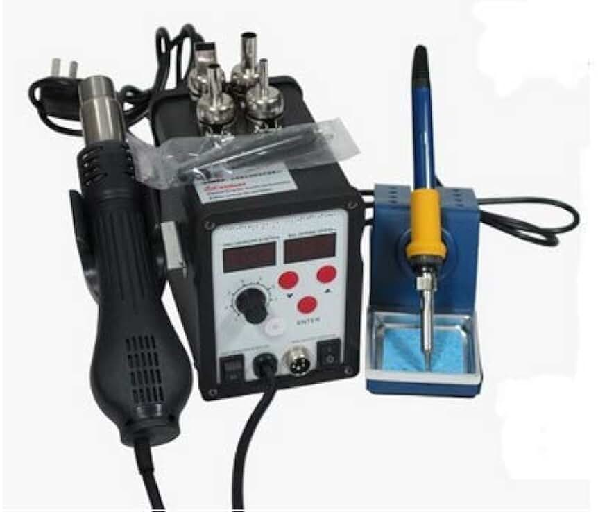 GOWE 220V 2in1 Hot Air Desoldering Station with Hot Air Gun & Solder Iron