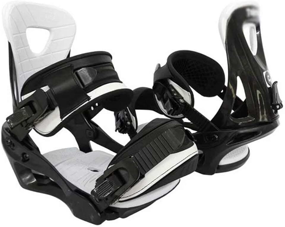 Mini Ski Skates - Outdoor Adjustable ski Shoes Hiking Snowshoes Snow Shoes Ski Skates for Men and Women,Lightweight Snowshoes,Ski Equipment（Black and White） (Color : Medium)